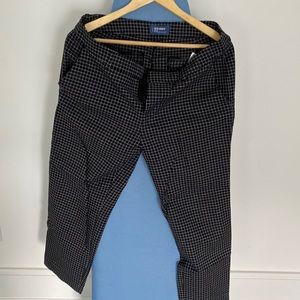 Old Navy chex mid-rise pant 10
